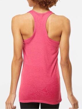 M&O Knits Cotton Blend Racerback Tank Top-Pink